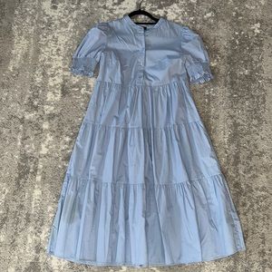 Who what wear puff sleeve midi shirt dress